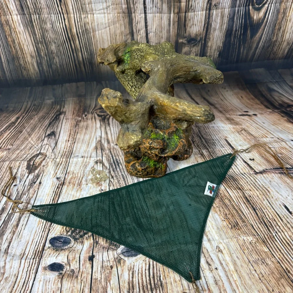 Reptile Aquarium Decor Tree & Hammock Habitat Hideout Resin Moss Bearded Dragon